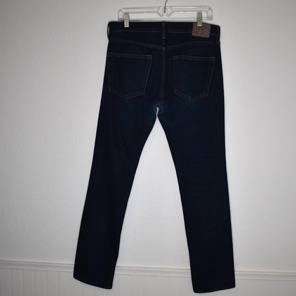 Abercrombie & Fitch Mens Jeans Sz 31 X 32 Skinny Mid Rise Dark Wash 5 Pocket - Picture 6 of 16